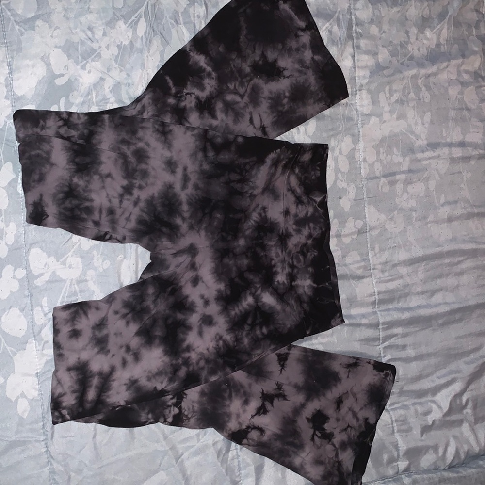 Tie dye flare pants